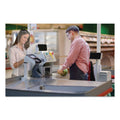 deflecto Mounting Safety Barrier with Full Shield and Brace, 31.5" x 38", Acrylic, Clear, 2/Carton