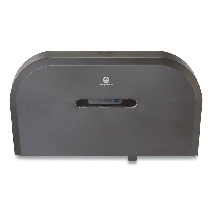 Georgia Pacific Jumbo Jr. Bathroom Tissue Dispenser, Double Roll, 22.1 x 4.8 x 12.1, Black
