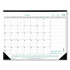 Brownline EcoLogix Monthly Desk Pad Calendar, 22 x 17, White/Green Sheets, Black Binding/Corners, 12-Month (Jan to Dec): 2023