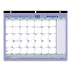 Brownline Monthly Desk Pad Calendar, 11 x 8.5, White/Blue/Green Sheets, Black Binding, 12-Month (Jan to Dec): 2023