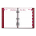 Brownline CoilPro Ruled Daily Planner, 8.25 x 5.75, Red Cover, 12-Month (Jan to Dec): 2023