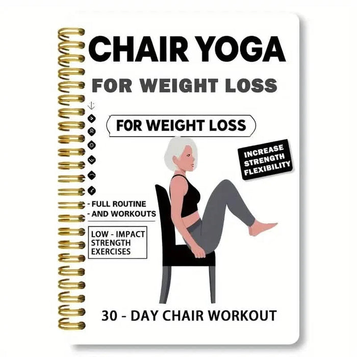 30-Day Chair Yoga Notebook | 15-Min Daily Workouts & Guide by DailySale