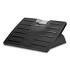 Fellowes Adjustable Locking Footrest with Microban, 17.5w x 13.13d x 4.13 to 5.63h, Black/Silver