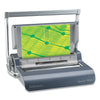 Fellowes Quasar Manual Wire Binding Machine, 130 Sheets, 8.13 x 15.38 x 5.13, Metallic Gray