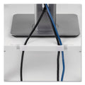 Fellowes Standard Monitor Riser, For 21" Monitors, 13.38" x 13.63" x 2" to 4", Platinum/Graphite, Supports 60 lbs