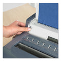 Fellowes Quasar Manual Wire Binding Machine, 130 Sheets, 8.13 x 15.38 x 5.13, Metallic Gray