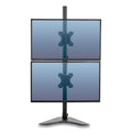 Fellowes Professional Series Freestanding Dual Stacking Monitor Arm, For 32" Monitors, 15.3" x 35.5" x 11", Black, Supports 17 lb