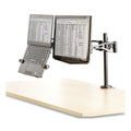 Fellowes Professional Series Depth Adjustable Dual Monitor Arm, 360 deg Rotation, 37 deg Tilt, 360 deg Pan, Black, Supports 24 lb