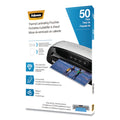 Fellowes Thermal Laminating Pouches, 3 mil, 9" x 11.5", Matte Clear, 50/Pack