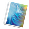 Fellowes Thermal Binding System Presentation Covers, Clear, 31 to 60 Sheet Capacity, 11 x 8.5, Unpunched, 10/Pack