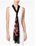 Inc International Concepts Velvet Hearts Skinny Scarf by Vanessa Jane
