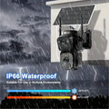 Solar WiFi Security Camera – 360° View, 10x Zoom, Night Vision & Motion Detection by DailySale