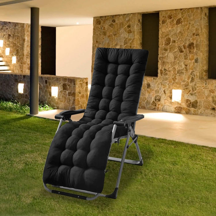 67x22in Chaise Lounger Cushion Recliner Rocking Chair Sofa by DailySale