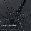 68" Automatic Open Golf Umbrella - Black by DailySale