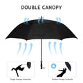68" Automatic Open Golf Umbrella - Black by DailySale