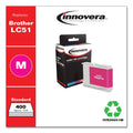 Innovera Remanufactured Magenta Ink, Replacement for LC51M, 400 Page-Yield