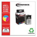 Innovera Remanufactured Tri-Color High-Yield Ink, Replacement for 21XL/22XL (330-5266), 340 Page-Yield