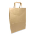 Prime Time Packaging Kraft Paper Bags, 1/6th BBL 12 x 7 x 17, Natural, 300/Bundle