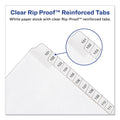 Avery Preprinted Legal Exhibit Side Tab Index Dividers, Allstate Style, 25-Tab, 101 to 125, 11 x 8.5, White, 1 Set, (1705)