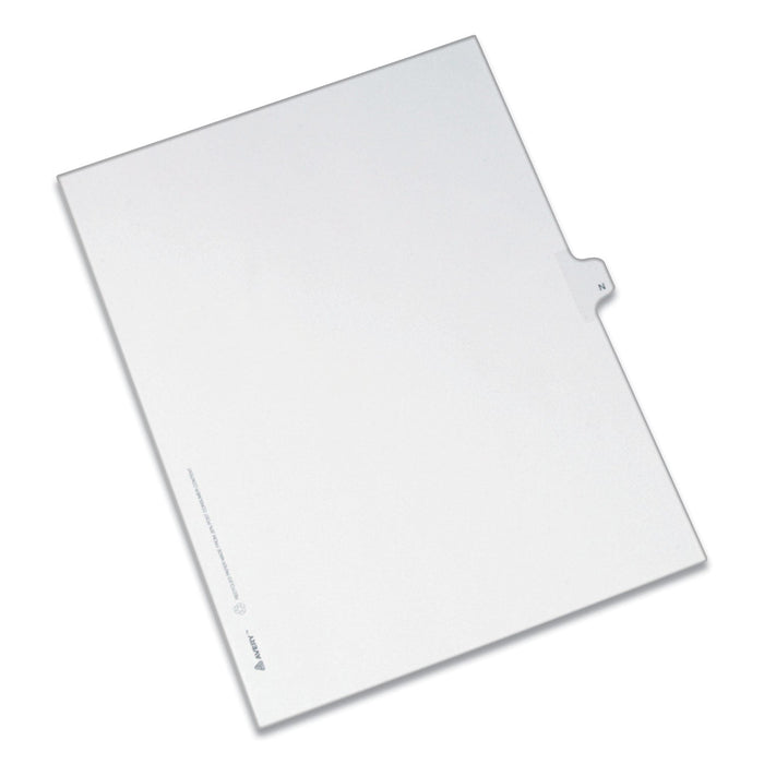 Avery Preprinted Legal Exhibit Side Tab Index Dividers, Allstate Style, 26-Tab, N, 11 x 8.5, White, 25/Pack