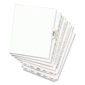 Avery Preprinted Legal Exhibit Side Tab Index Dividers, Avery Style, 26-Tab, 76 to 100, 11 x 8.5, White, 1 Set