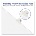 Avery Preprinted Legal Exhibit Side Tab Index Dividers, Avery Style, 10-Tab, 6, 11 x 8.5, White, 25/Pack