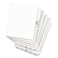 Avery Preprinted Legal Exhibit Side Tab Index Dividers, Avery Style, 26-Tab, 51 to 75, 11 x 8.5, White, 1 Set