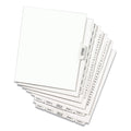 Avery Preprinted Legal Exhibit Side Tab Index Dividers, Avery Style, 25-Tab, 76 to 100, 11 x 8.5, White, 1 Set, (1333)