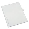 Avery Preprinted Legal Exhibit Side Tab Index Dividers, Allstate Style, 10-Tab, 15, 11 x 8.5, White, 25/Pack
