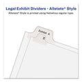 Avery Preprinted Legal Exhibit Side Tab Index Dividers, Allstate Style, 10-Tab, 25, 11 x 8.5, White, 25/Pack