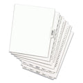 Avery Preprinted Legal Exhibit Side Tab Index Dividers, Avery Style, 11-Tab, 1 to 10, 11 x 8.5, White, 1 Set