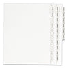 Avery Preprinted Legal Exhibit Side Tab Index Dividers, Avery Style, 26-Tab, Exhibit A to Exhibit Z, 11 x 8.5, White, 1 Set, (1370)