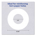 Avery Dispenser Pack Hole Reinforcements, 0.25" Dia, White, 1,000/Pack, (5720)