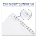 Avery Preprinted Legal Exhibit Side Tab Index Dividers, Allstate Style, 25-Tab, 151 to 175, 11 x 8.5, White, 1 Set