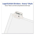 Avery Preprinted Legal Exhibit Side Tab Index Dividers, Avery Style, 10-Tab, 3, 11 x 8.5, White, 25/Pack