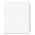 Avery Preprinted Legal Exhibit Side Tab Index Dividers, Avery Style, 25-Tab, 76 to 100, 11 x 8.5, White, 1 Set, (1333)