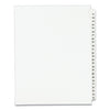 Avery Preprinted Legal Exhibit Side Tab Index Dividers, Avery Style, 25-Tab, 51 to 75, 11 x 8.5, White, 1 Set, (1332)