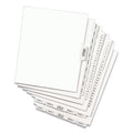 Avery Preprinted Legal Exhibit Side Tab Index Dividers, Avery Style, 25-Tab, 1 to 25, 11 x 8.5, White, 1 Set
