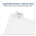 Avery Preprinted Legal Exhibit Side Tab Index Dividers, Allstate Style, 25-Tab, 101 to 125, 11 x 8.5, White, 1 Set, (1705)