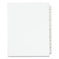 Avery Preprinted Legal Exhibit Side Tab Index Dividers, Avery Style, 26-Tab, A to Z, 11 x 8.5, White, 1 Set, (1400)