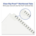 Avery Preprinted Legal Exhibit Side Tab Index Dividers, Avery Style, 25-Tab, 76 to 100, 11 x 8.5, White, 1 Set, (1333)