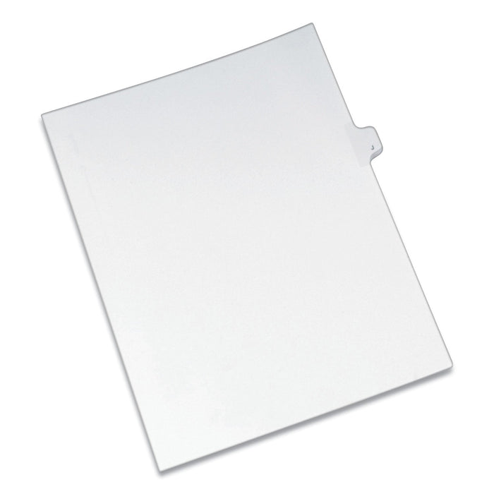 Avery Preprinted Legal Exhibit Side Tab Index Dividers, Allstate Style, 26-Tab, J, 11 x 8.5, White, 25/Pack