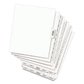 Avery Preprinted Legal Exhibit Side Tab Index Dividers, Avery Style, 10-Tab, 6, 11 x 8.5, White, 25/Pack