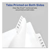 Avery Preprinted Legal Exhibit Side Tab Index Dividers, Allstate Style, 10-Tab, 35, 11 x 8.5, White, 25/Pack