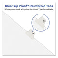 Avery Preprinted Legal Exhibit Side Tab Index Dividers, Avery Style, 10-Tab, 10, 11 x 8.5, White, 25/Pack