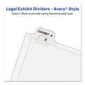 Avery Preprinted Legal Exhibit Side Tab Index Dividers, Avery Style, 26-Tab, A to Z, 11 x 8.5, White, 1 Set, (1400)