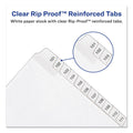 Avery Preprinted Legal Exhibit Side Tab Index Dividers, Allstate Style, 25-Tab, 51 to 75, 11 x 8.5, White, 1 Set, (1703)