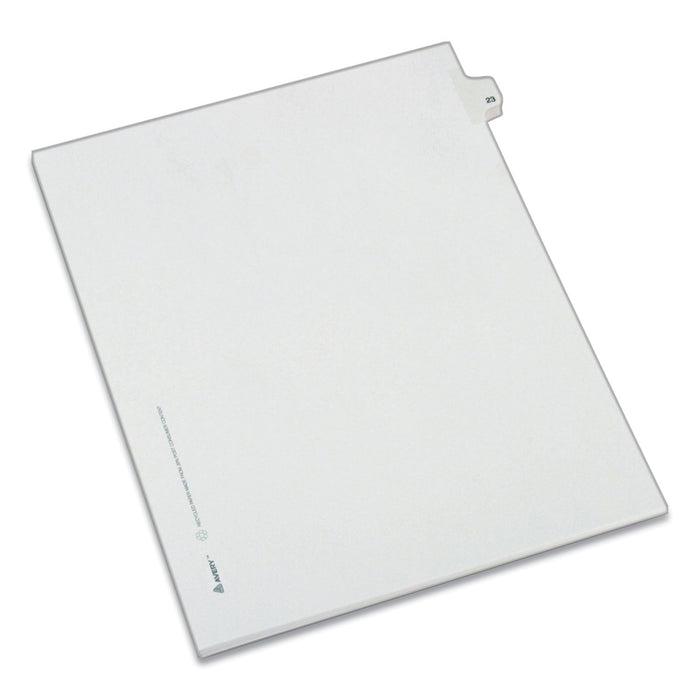 Avery Preprinted Legal Exhibit Side Tab Index Dividers, Allstate Style, 10-Tab, 23, 11 x 8.5, White, 25/Pack