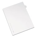 Avery Preprinted Legal Exhibit Side Tab Index Dividers, Allstate Style, 26-Tab, V, 11 x 8.5, White, 25/Pack