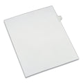 Avery Preprinted Legal Exhibit Side Tab Index Dividers, Allstate Style, 10-Tab, 7, 11 x 8.5, White, 25/Pack